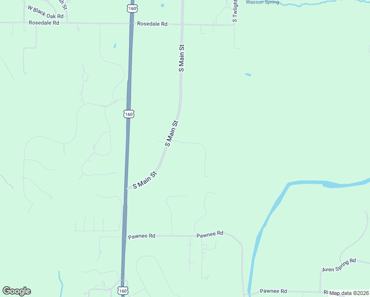 map of restaurants, bars, coffee shops, grocery stores, and more near 1309 Sassafras Lane in Nixa
