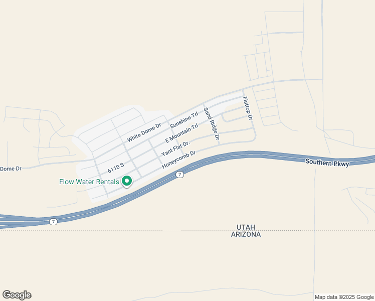 map of restaurants, bars, coffee shops, grocery stores, and more near Hill Road in St. George