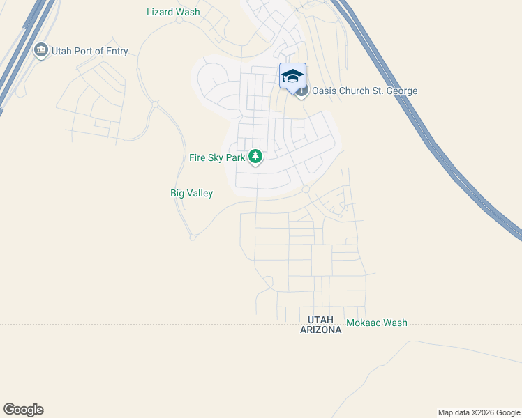 map of restaurants, bars, coffee shops, grocery stores, and more near 756 Owen Drive in St. George