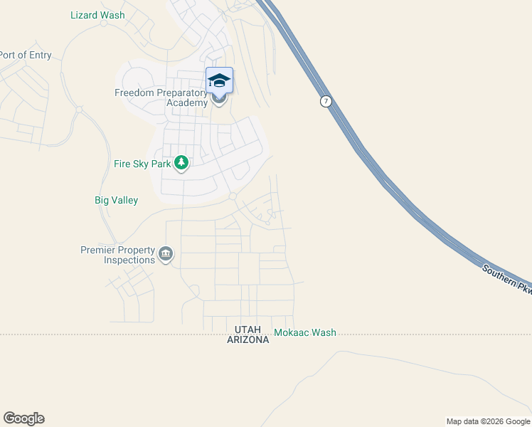 map of restaurants, bars, coffee shops, grocery stores, and more near 516 Olive Lane in St. George