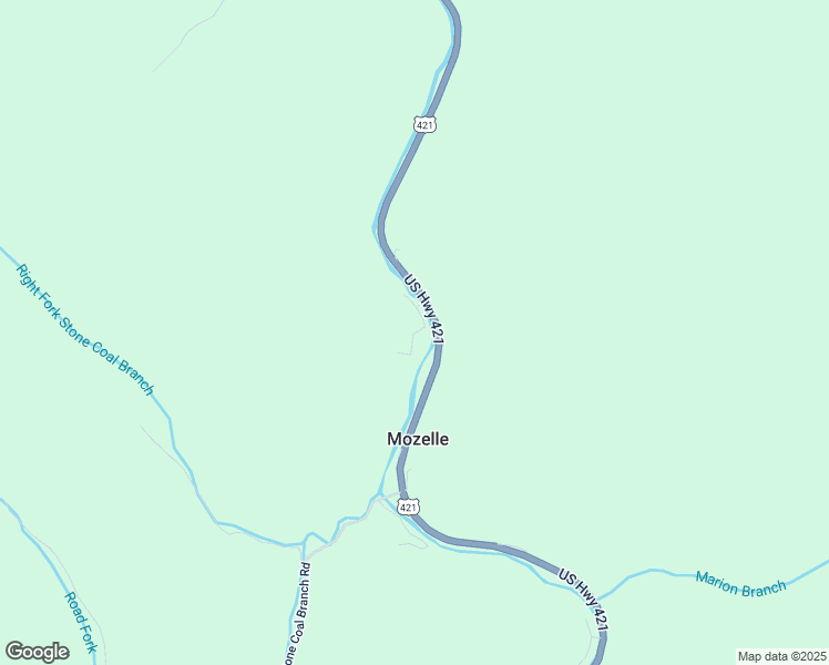 map of restaurants, bars, coffee shops, grocery stores, and more near Fox Trail Road in Leslie County
