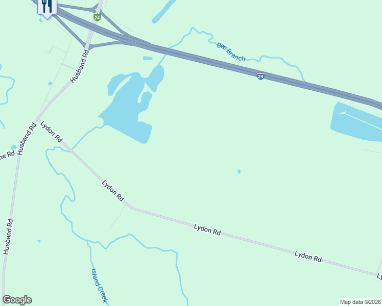 map of restaurants, bars, coffee shops, grocery stores, and more near 631-1199 Lydon Road in Paducah