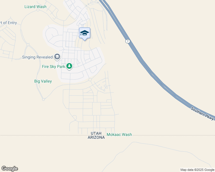 map of restaurants, bars, coffee shops, grocery stores, and more near West Olive Lane in St. George