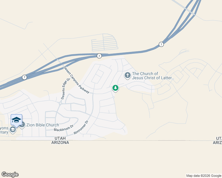 map of restaurants, bars, coffee shops, grocery stores, and more near 3752 Nova Lane in St. George