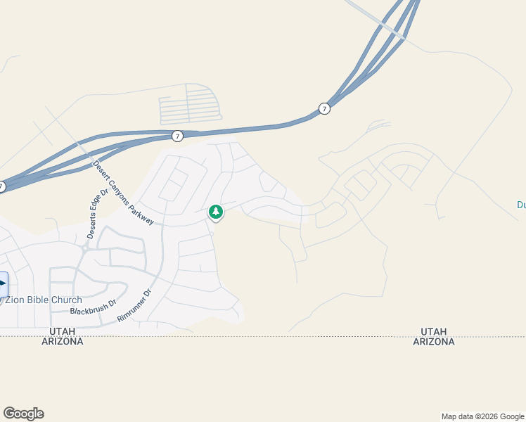 map of restaurants, bars, coffee shops, grocery stores, and more near 3891 Desert Canyons Parkway in St. George