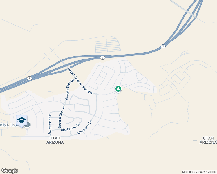 map of restaurants, bars, coffee shops, grocery stores, and more near 5957 South Kastra Lane in St. George