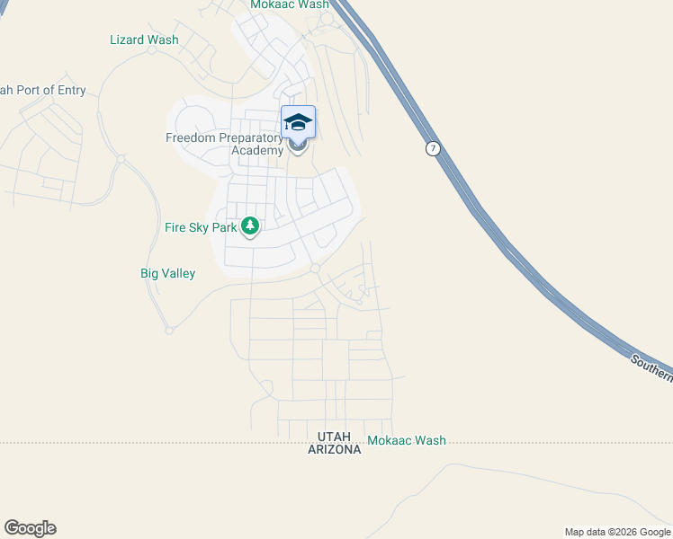 map of restaurants, bars, coffee shops, grocery stores, and more near Cinder Knoll Drive in St. George