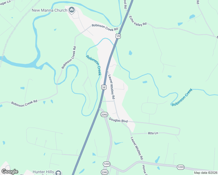 map of restaurants, bars, coffee shops, grocery stores, and more near 151 Laurel Whitley Road in Corbin