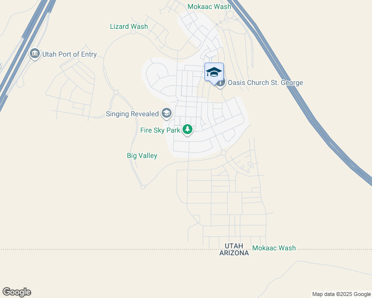 map of restaurants, bars, coffee shops, grocery stores, and more near 772 Rust Bluff Drive in St. George