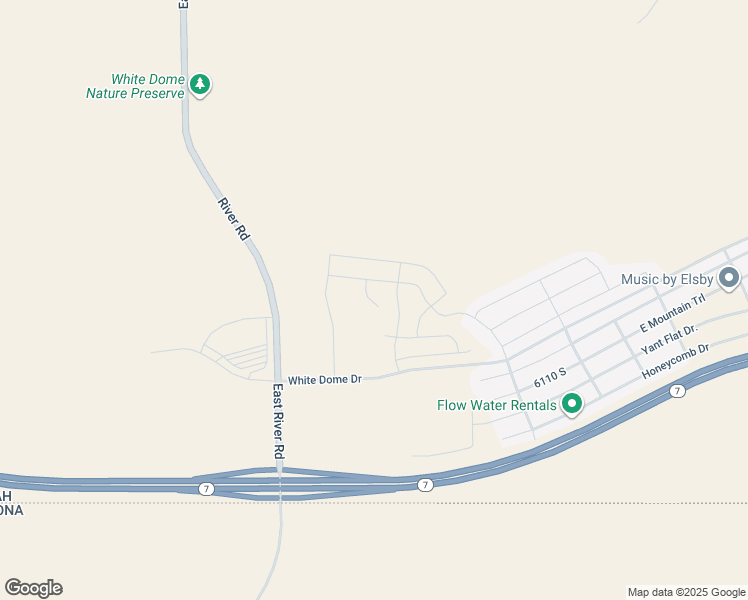 map of restaurants, bars, coffee shops, grocery stores, and more near White Rim Court in St. George