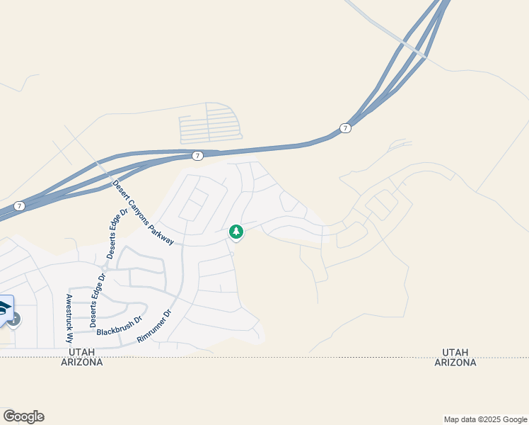 map of restaurants, bars, coffee shops, grocery stores, and more near 3891 Desert Canyons Parkway in St. George