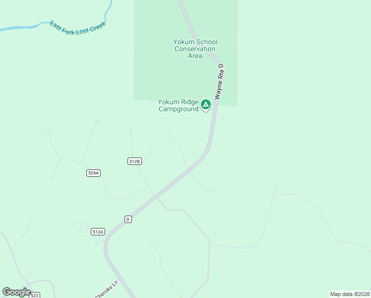 map of restaurants, bars, coffee shops, grocery stores, and more near Harper Road in Wappapello