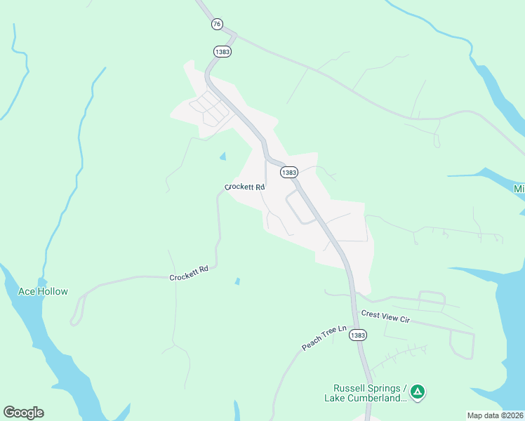 map of restaurants, bars, coffee shops, grocery stores, and more near 91-499 Crockett Road in Russell Springs
