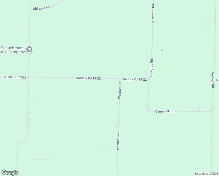 map of restaurants, bars, coffee shops, grocery stores, and more near 340-792 County Road 13-22 in Clever
