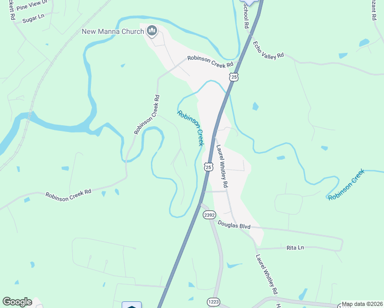 map of restaurants, bars, coffee shops, grocery stores, and more near 7435 U.S. 25 in Corbin