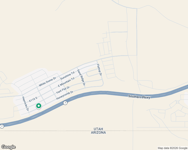map of restaurants, bars, coffee shops, grocery stores, and more near Cinder Knoll Drive in St. George