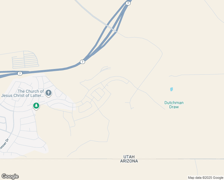 map of restaurants, bars, coffee shops, grocery stores, and more near Desert Crest Drive in St. George