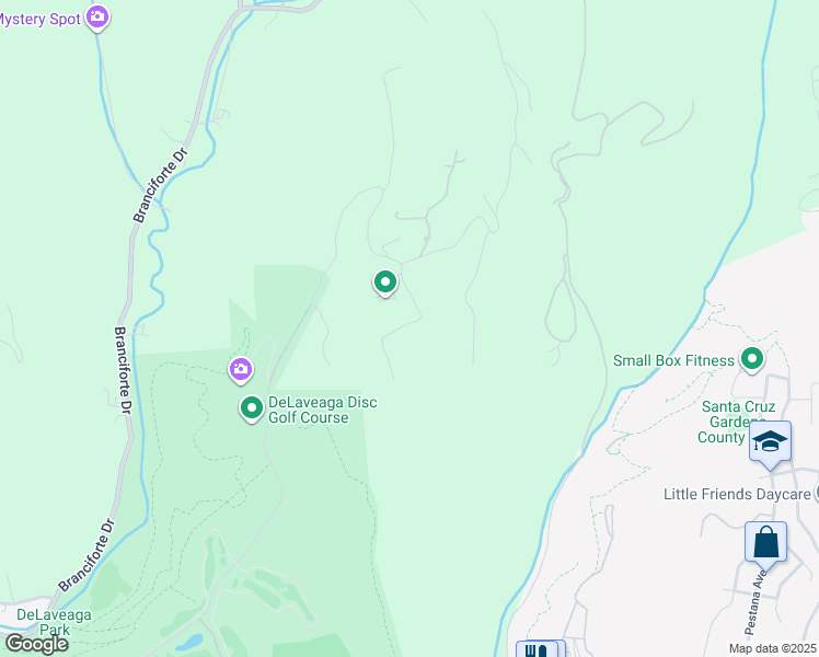 map of restaurants, bars, coffee shops, grocery stores, and more near 3485 Stable Lane in Santa Cruz