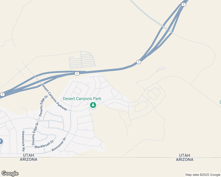 map of restaurants, bars, coffee shops, grocery stores, and more near 5866 South Charger Loop in St. George