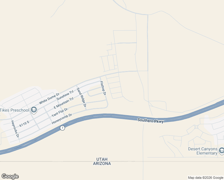 map of restaurants, bars, coffee shops, grocery stores, and more near 2318 East Luciano Lane in St. George