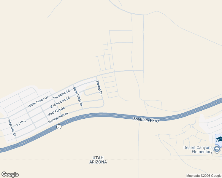 map of restaurants, bars, coffee shops, grocery stores, and more near 2318 East Luciano Lane in St. George