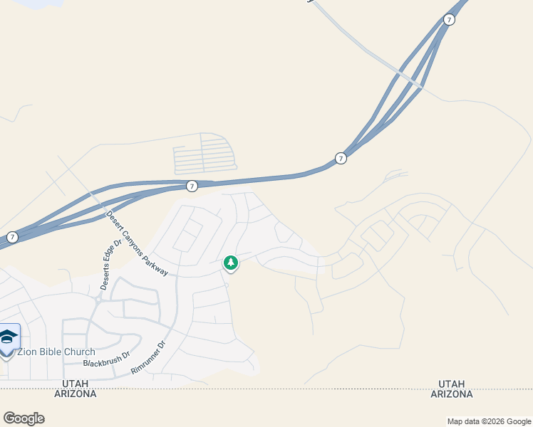 map of restaurants, bars, coffee shops, grocery stores, and more near 3897 Trans Am Lane in St. George