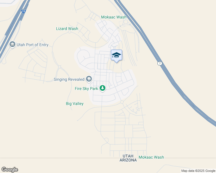 map of restaurants, bars, coffee shops, grocery stores, and more near 806 West Fire Sky Drive in St. George