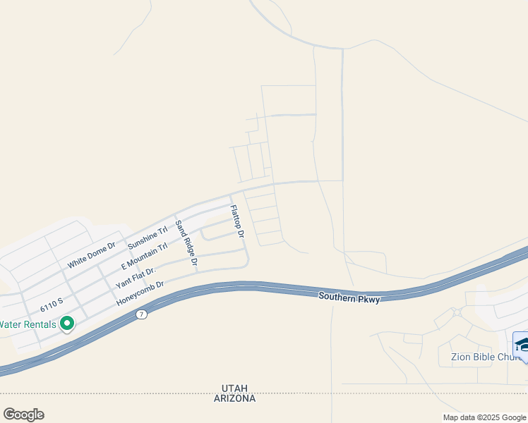 map of restaurants, bars, coffee shops, grocery stores, and more near 2352 East Capone Lane in St. George