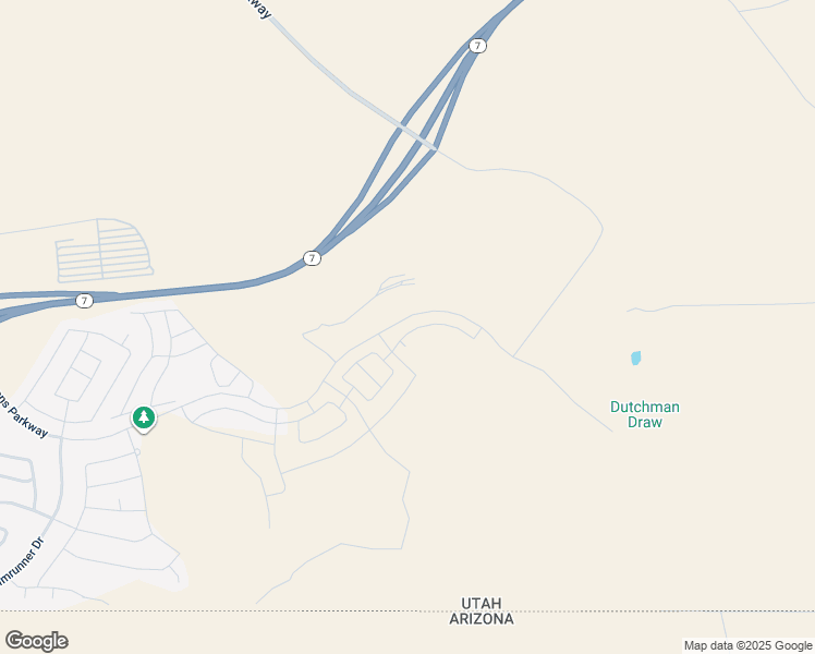 map of restaurants, bars, coffee shops, grocery stores, and more near Desert Crest Drive in St. George