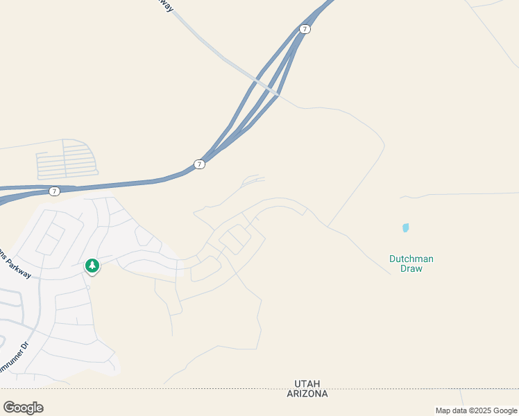 map of restaurants, bars, coffee shops, grocery stores, and more near Desert Crest Drive in St. George