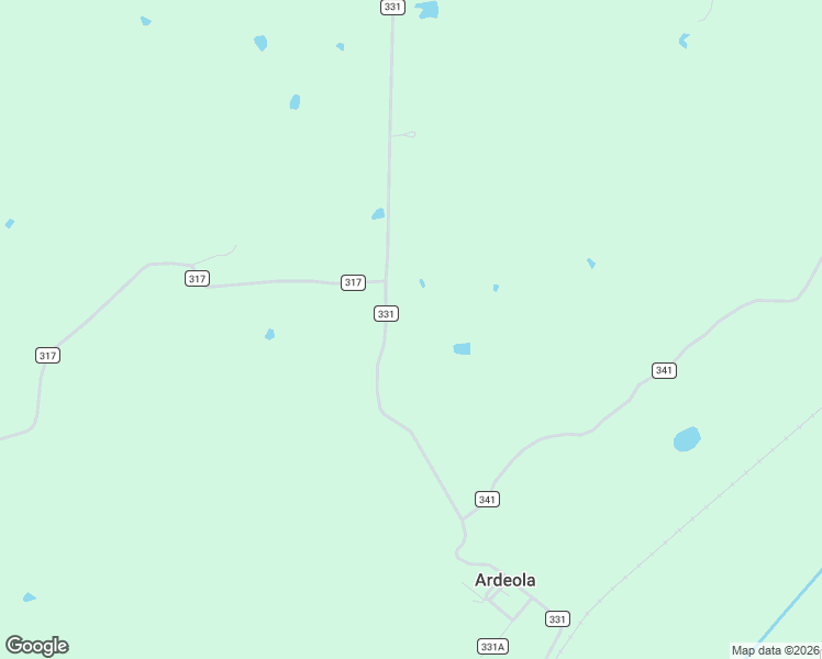 map of restaurants, bars, coffee shops, grocery stores, and more near 27204 County Road 331 in Advance