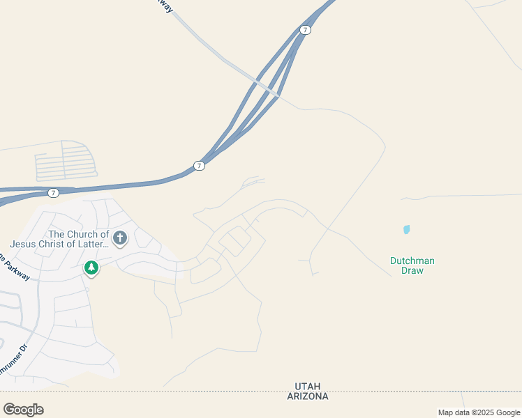 map of restaurants, bars, coffee shops, grocery stores, and more near Desert Crest Drive in St. George