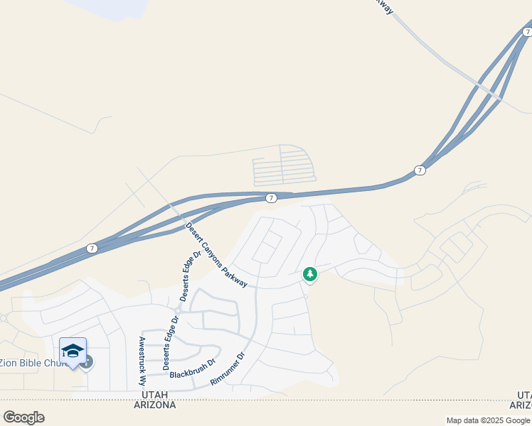 map of restaurants, bars, coffee shops, grocery stores, and more near 3663 Archturus Drive in St. George