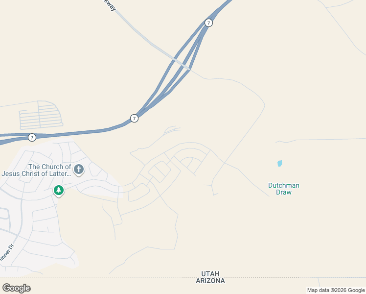 map of restaurants, bars, coffee shops, grocery stores, and more near Southern Parkway in St. George