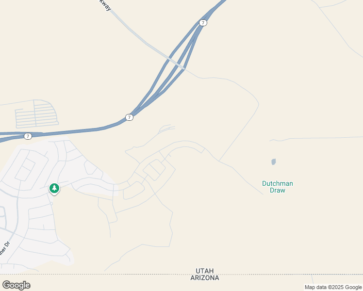 map of restaurants, bars, coffee shops, grocery stores, and more near Desert Crest Drive in St. George