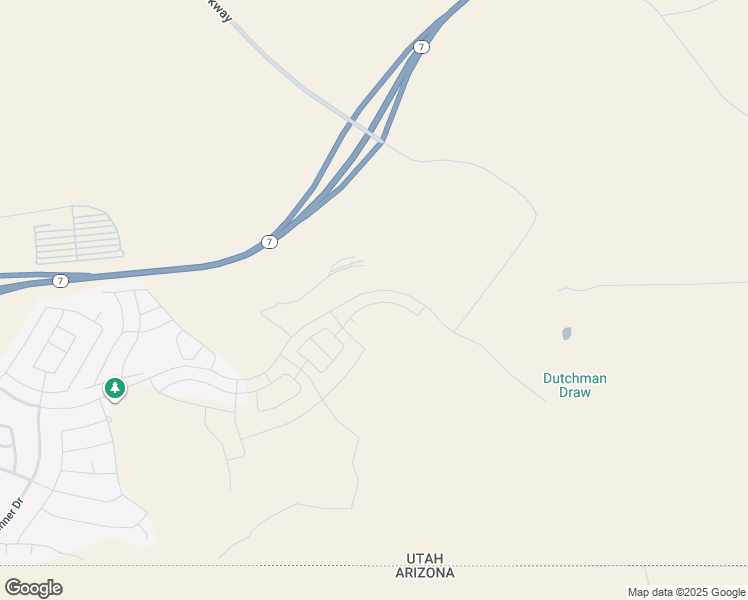 map of restaurants, bars, coffee shops, grocery stores, and more near Desert Crest Drive in St. George