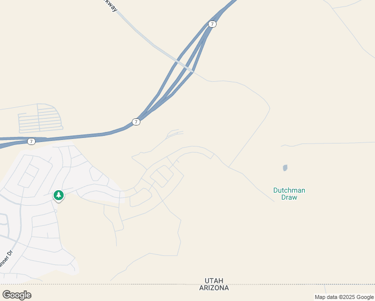 map of restaurants, bars, coffee shops, grocery stores, and more near Desert Crest Drive in St. George