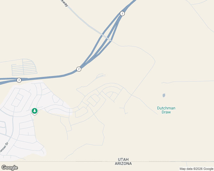 map of restaurants, bars, coffee shops, grocery stores, and more near Southern Parkway in St. George