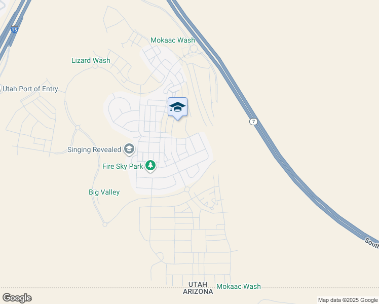 map of restaurants, bars, coffee shops, grocery stores, and more near 641 West Scarlet Hill Drive in St. George