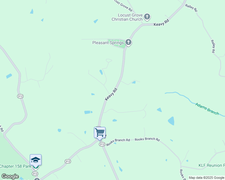 map of restaurants, bars, coffee shops, grocery stores, and more near in Keavy