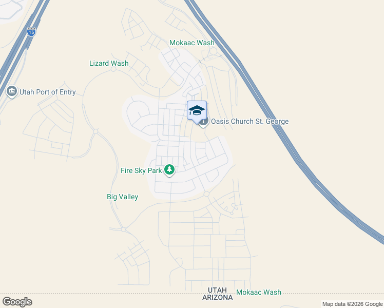 map of restaurants, bars, coffee shops, grocery stores, and more near 6009 South Carnelian Parkway in St. George