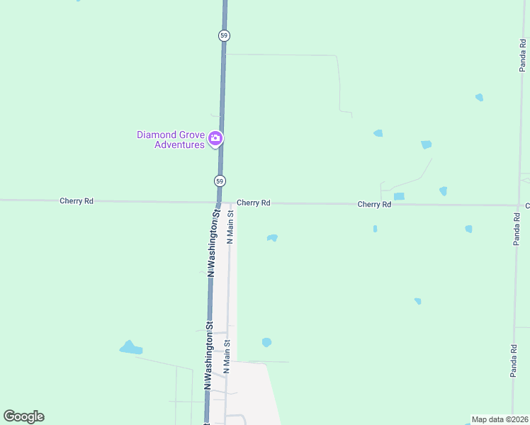 map of restaurants, bars, coffee shops, grocery stores, and more near 18624 Cherry Road in Diamond