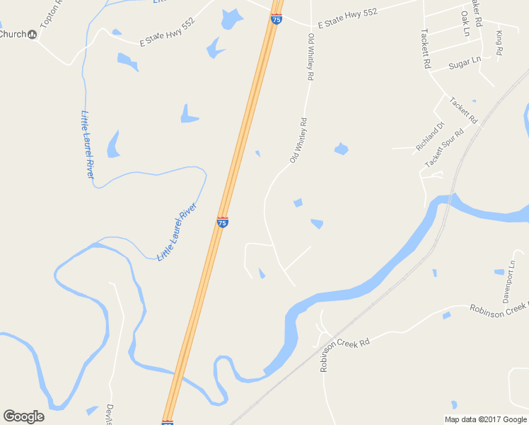 map of restaurants, bars, coffee shops, grocery stores, and more near 664 Old Whitley Road in Lily