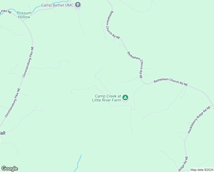 map of restaurants, bars, coffee shops, grocery stores, and more near 3368 Bethlehem Church Road Northeast in Floyd