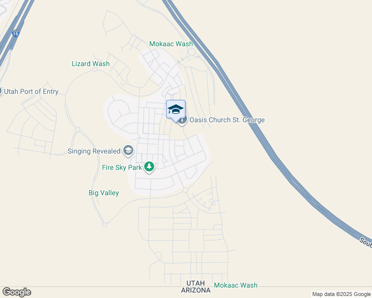 map of restaurants, bars, coffee shops, grocery stores, and more near 641 West Scarlet Hill Drive in St. George