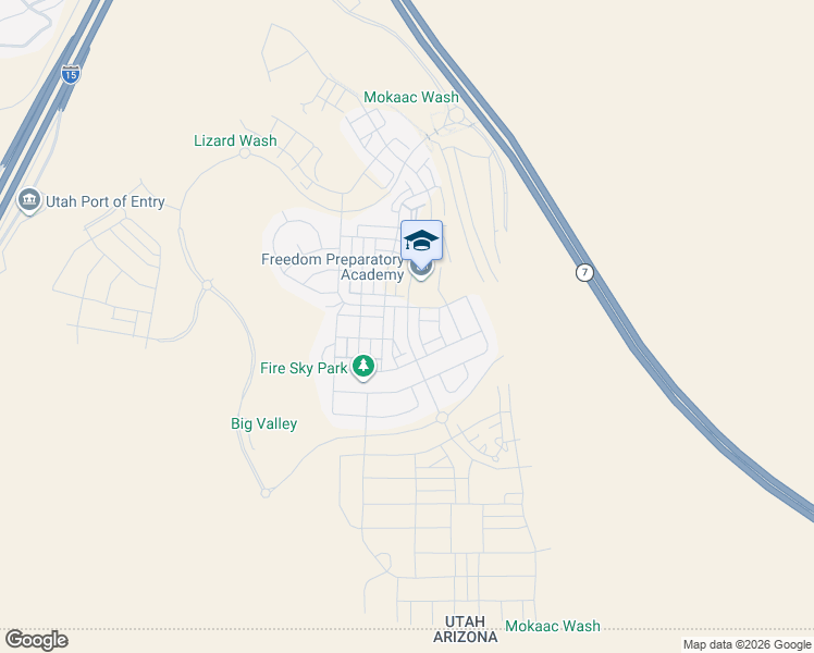 map of restaurants, bars, coffee shops, grocery stores, and more near 5797 South Carnelian Parkway in St. George