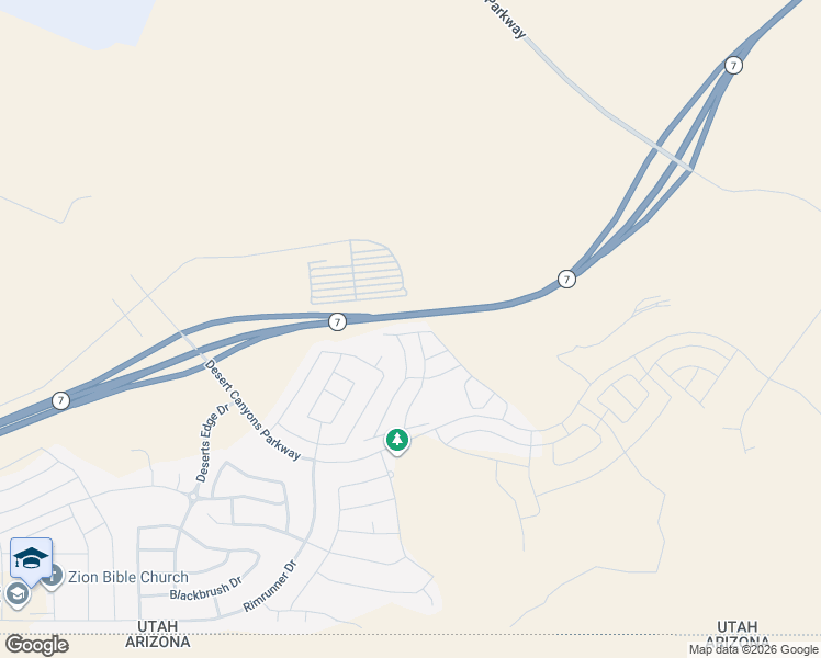 map of restaurants, bars, coffee shops, grocery stores, and more near 3809 East Impala Drive in St. George