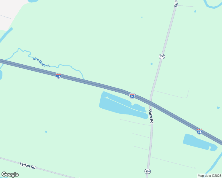 map of restaurants, bars, coffee shops, grocery stores, and more near Interstate 24 in Paducah