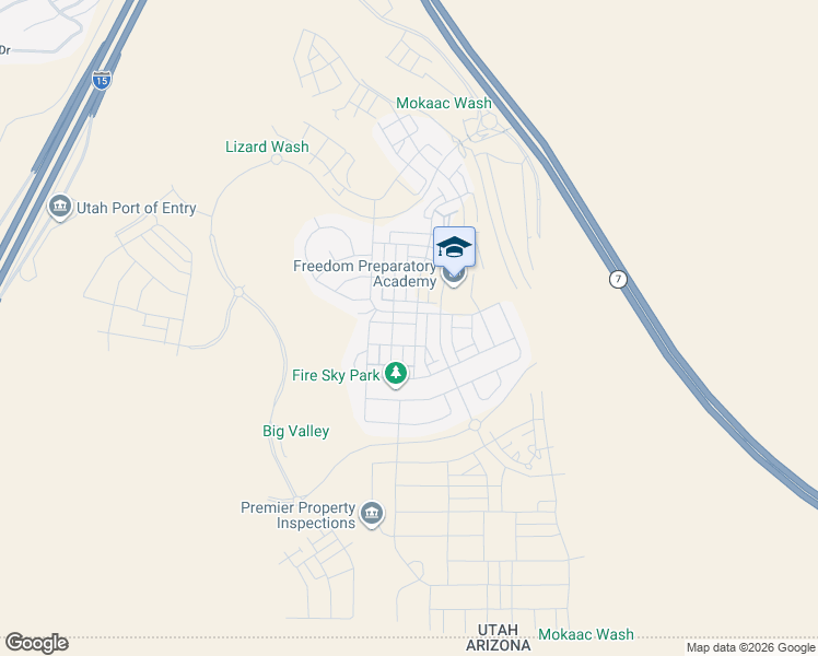map of restaurants, bars, coffee shops, grocery stores, and more near 767 West Scarlet Hill Drive in St. George