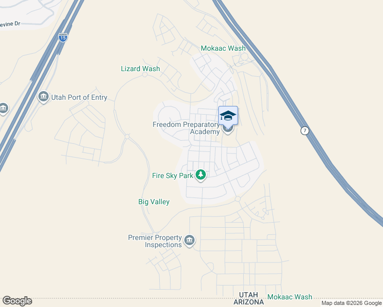 map of restaurants, bars, coffee shops, grocery stores, and more near 816 West Slate Lane in St. George